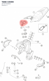 Diagram preview: TANK COVER (A67507058000)