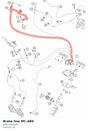Diagram preview: Brake line MC-ABS (63542002000)