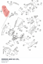 Diagram preview: MIRROR ARM R/S CPL. (93812041033)