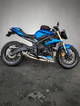 Triumph Street Triple 675/Meget fin/Slipon/Bar-end-mirrors/Kort skiltoppheng