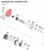 Diagram preview: GROOVED BALL BEARING 6204 (J625062040)