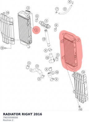 Diagram preview: RADIATOR RIGHT 2016 (79035008000)