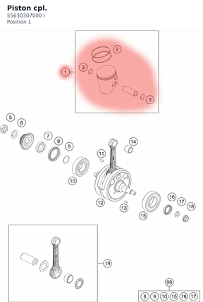Diagram preview: Piston cpl. (55630307000 I)
