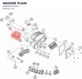 Diagram preview: WASHER PLAIN (J690000720000)