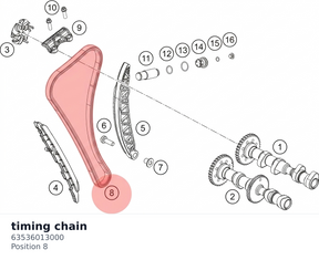 Diagram preview: timing chain (63536013000)