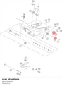 Diagram preview: rear stand pin (A65304840001)