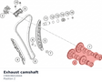 Diagram preview: Exhaust camshaft (C90036010044)