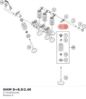 Diagram preview: SHIM D=8,9/2,40 (C77036035240)