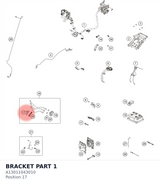 Diagram preview: BRACKET PART 1 (A13011043010)