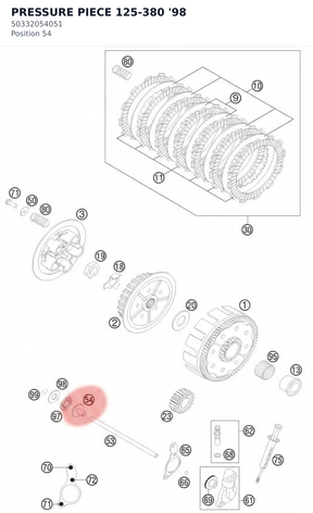 Diagram preview: PRESSURE PIECE 125-380 '98 (50332054051)