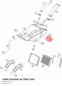 Diagram preview: Cable bracket air filter box (63506002160)