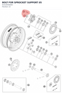 Diagram preview: BOLT FOR SPROCKET SUPPORT   05 (61010056000)