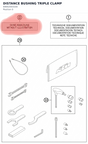 Diagram preview: DISTANCE BUSHING TRIPLE CLAMP (69002003100)