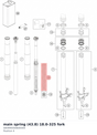 Diagram preview: main spring (43.8) 18.0-325 fork (S80990000600000)