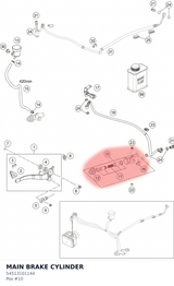 Diagram preview: MAIN BRAKE CYLINDER (54513101144)
