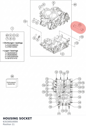 Diagram preview: HOUSING SOCKET (63530010000)
