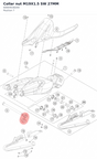 Diagram preview: Collar nut M19X1.5 SW 27MM (60004038200)