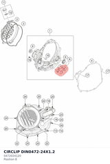 Diagram preview: CIRCLIP DIN0472-24X1.2 (0472024120)