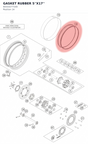 Diagram preview: GASKET RUBBER 5''X17'' (60310277100)