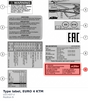 Diagram preview: Type label, EURO 4 KTM (LI21-637-2)
