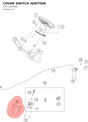 Diagram preview: COVER SWITCH IGNITION (94511068000)