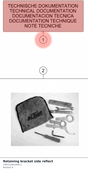 Diagram preview: Retaining bracket side reflect (C90712081000C1)