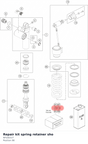 Diagram preview: Repair kit spring retainer sho (RP10031T)