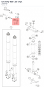 Diagram preview: LD clamp D23 L 23 cmpl. (15080548S)