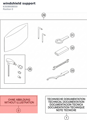 Diagram preview: windshield support (63508008050)