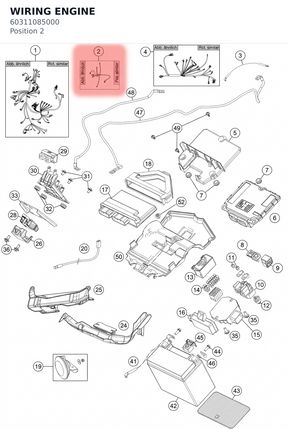 Diagram preview: WIRING ENGINE (60311085000)