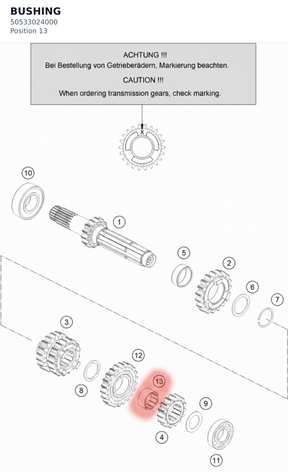 Diagram preview: BUSHING (50533024000)