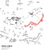 Diagram preview: MASS CABLE (A67411097000)