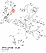 Diagram preview: BRACKET SIDECOVER (90503034000)