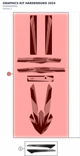 Diagram preview: GRAPHICS KIT HARDENDURO 2024 (A49008099000)