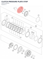 Diagram preview: CLUTCH PRESSURE PLATE STOP (A62632006000)