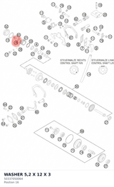 Diagram preview: WASHER 5,2 X 12 X 3 (50337050064)