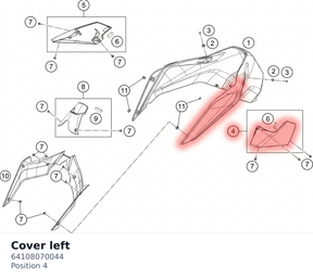 Diagram preview: Cover left (64108070044)