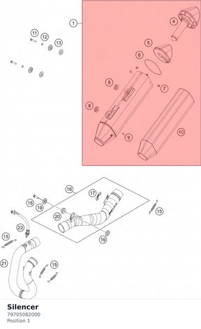Diagram preview: Silencer (79705082000)