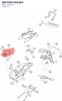 Diagram preview: BATTERY HOLDER (A61211054000)