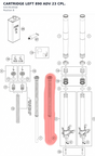 Diagram preview: CARTRIDGE LEFT 890 ADV 23 CPL. (43578195S8)