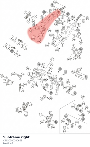 Diagram preview: Subframe right (C90303002006EB)