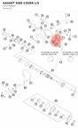 Diagram preview: GASKET SIDE COVER L/S (50337008000)