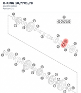 Diagram preview: O-RING 18,77X1,78 (46033031000)
