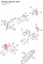 Diagram preview: Bracket reflector right (C90712084000)