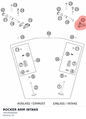 Diagram preview: ROCKER ARM INTAKE (78936060000)