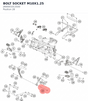 Diagram preview: BOLT SOCKET M10X1.25 (J900001013500)
