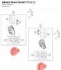 Diagram preview: BRAKE PADS FRONT TT2172 (60313130000)