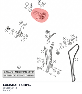 Diagram preview: CAMSHAFT CMPL. (76636010444)