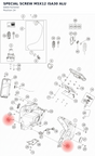Diagram preview: SPECIAL SCREW M5X12 ISA30 ALU (69007025050)