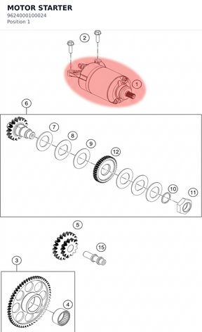 Diagram preview: MOTOR STARTER (9624000100024)